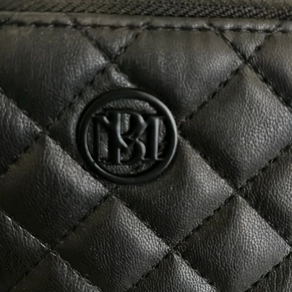 BADGLEY MISCHKA Quilted Logo Coin Purse